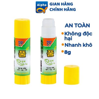 Hồ Khô Dán Giấy Cao Cấp Nhập Khẩu Hàn Quốc Tiện Dụng Cho Học Sinh Thương Hiệu Alpha