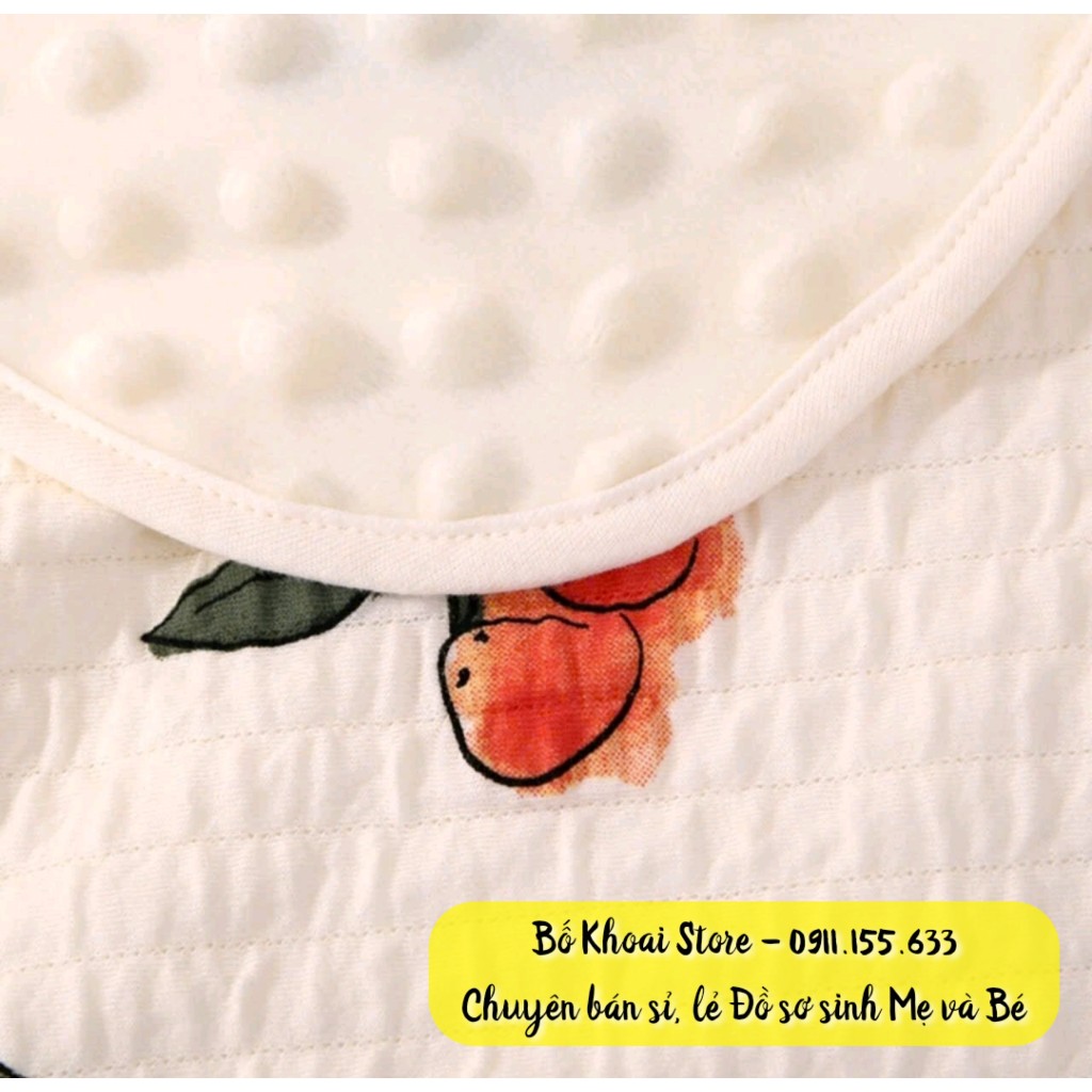 Chăn sợi tre nhung hạt đậu ZELOO - Chăn nhung hạt đậu 4 mùa, chăn nằm điều hòa cho bé - Bố Khoai Store