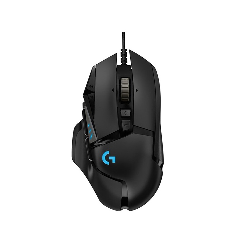 Chuột game có dây Logitech G502 Hero - Cảm biến Hero 25k, RGB, 11 nút lập trình - Hàng Chính Hãng