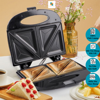 FREESHIPMáy nướng bánh mì, máy kẹp bánh sandwich, nhỏ gọn, nướng bánh siêu tốc, cho bạn bữa sáng nhanh, tiện lợi