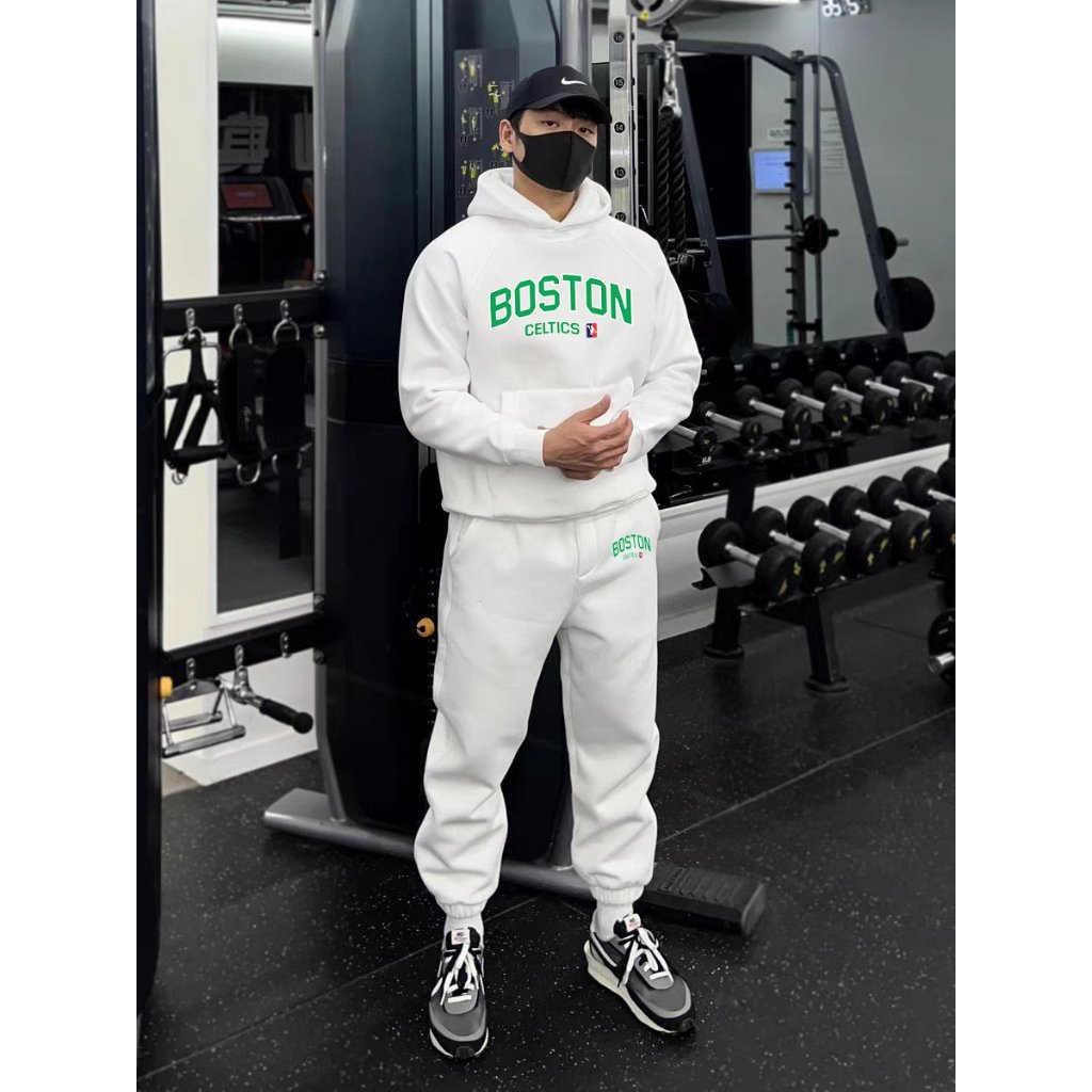 Set Bộ Nỉ Hoodie Nam Nữ In Hình Bostonn Phong Cách Trẻ Trung Năng Chất Liệu Nỉ Ngoại Cao Cấp Dày Dặn