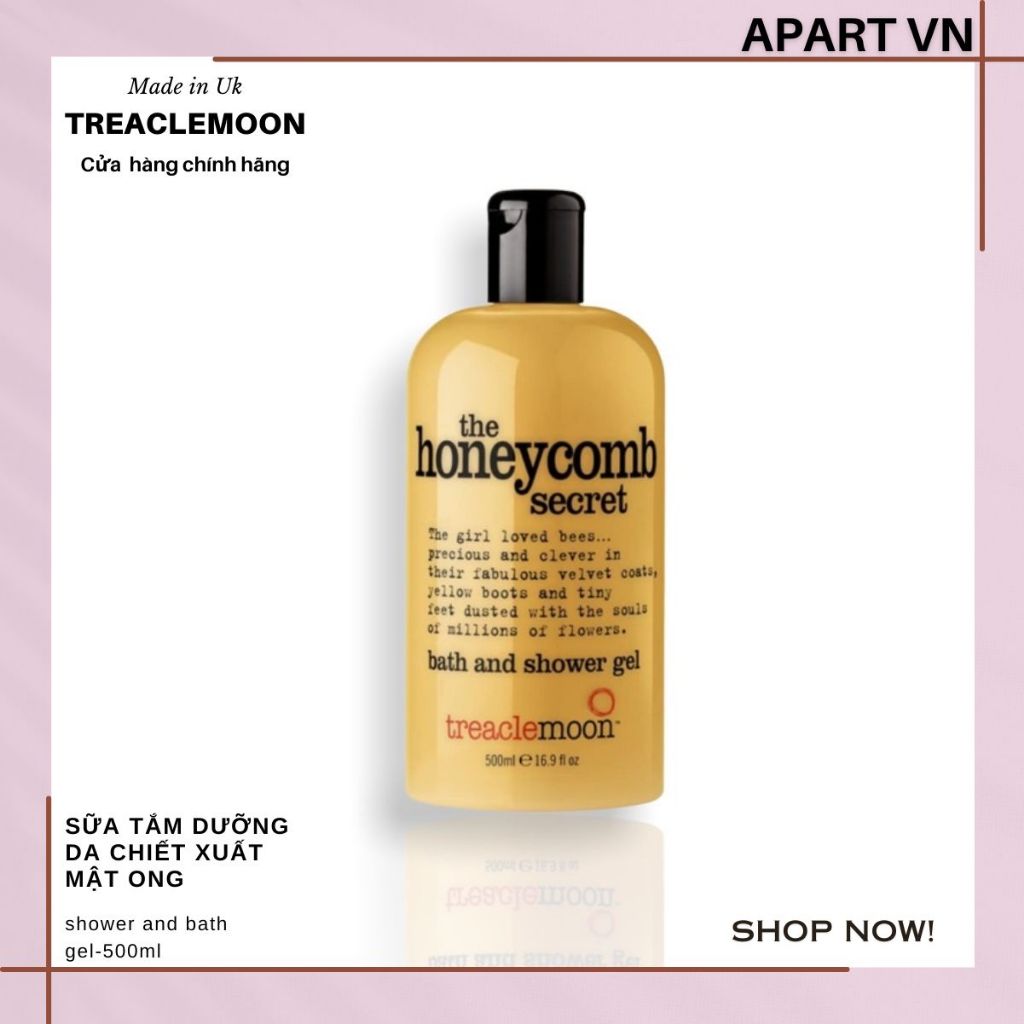 Gel tắm Treaclemoon mật ong 500ML
