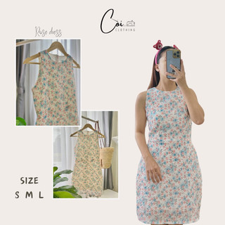 ROSE DRESS - Đầm hoa cổ tròn xinh xắn - Còi clothing