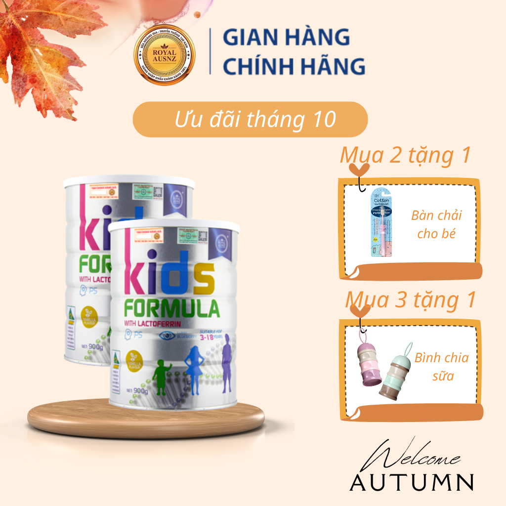 COMBO 2 Sữa Bột Hoàng Gia Úc Kids Formula Bổ Sung Dưỡng Chất Cho Trẻ ROYAL AUSNZ 900g