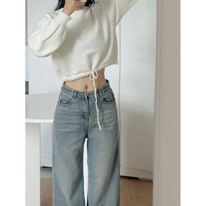Quần jeans suông hơi loe QC 7317 - Eighteen Again
