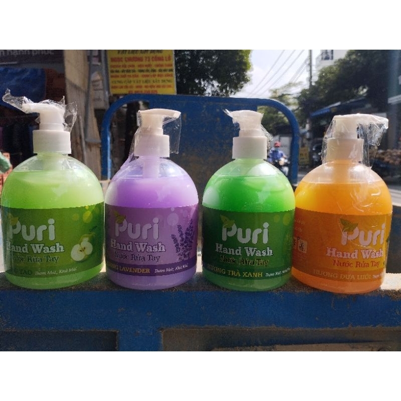 Nước rửa tay  PURI 500ml- ĐỦ MÀU