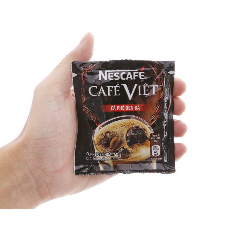 Cafe đen hoà tan Nescafe’ Caffe’ Việt  bịch 560g (Việt Đen)