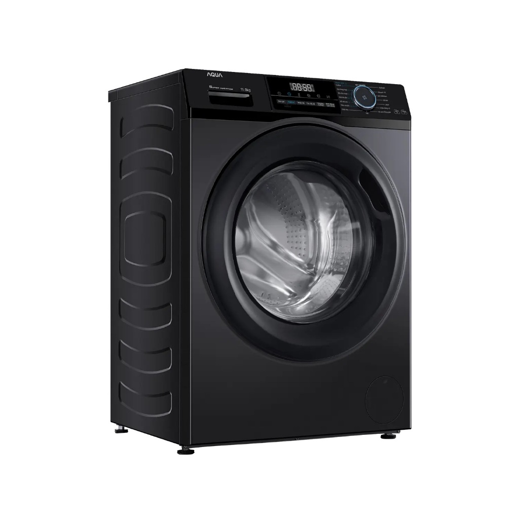 Máy giặt Aqua AQD-D1102G BK 11kg cửa trước lồng ngang, Bảo hành chính hãng 24 tháng