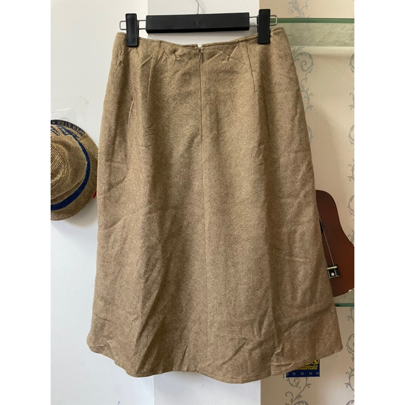 Chân váy dạ Nhật màu nâu size s m k33