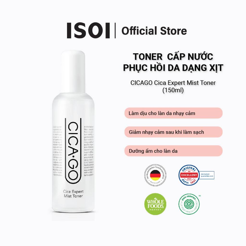 Xịt khoáng kiêm Toner ISOI CICAGO 150ml