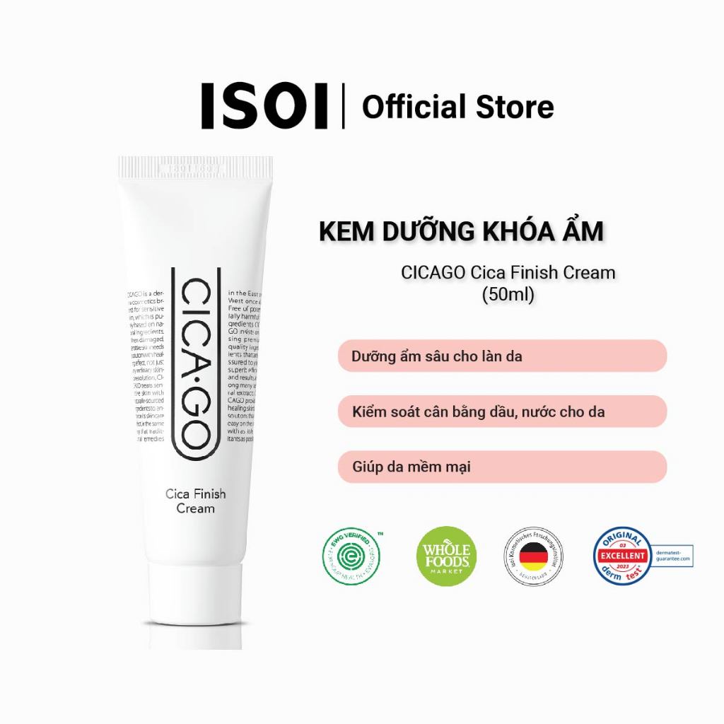 Kem dưỡng ISOI Cica Finish Cream 50ml