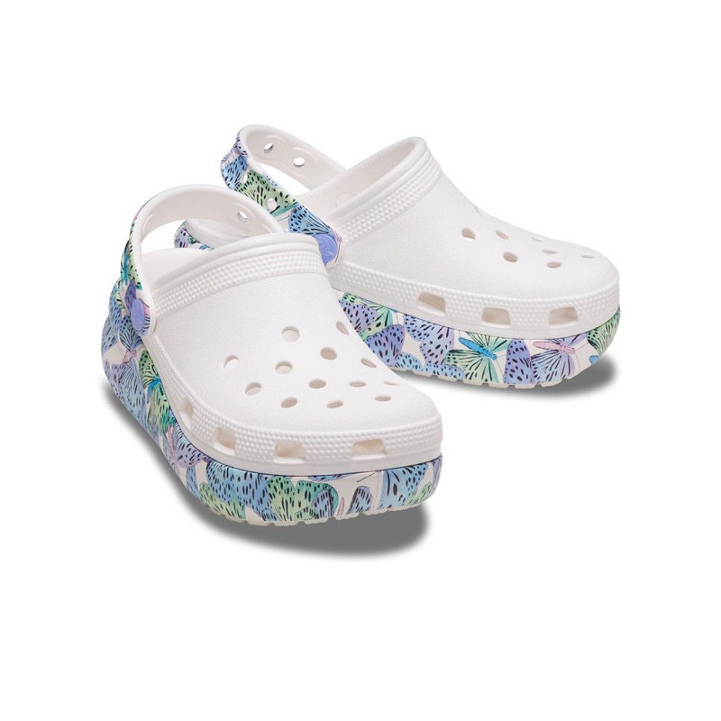 Sục Crocs Crush Butterfly Bánh Mỳ Đế Cao 6CM