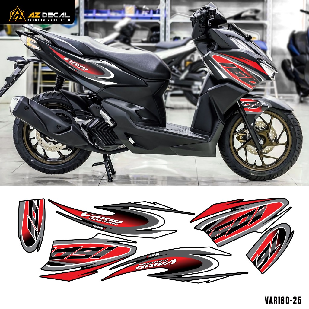 Decal Rời Dán Xe Vario 160 2023 Mẫu Limited Edition | VAR160-25 | Team Tem Hình Dán Xe Máy Chống Thấm Nước Chống Xước