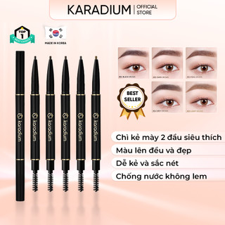 Chì kẻ mày karadium auto eyebrow pencil 2 đầu