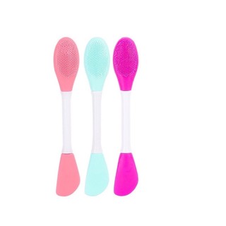 Cọ Silicon 2 đầu rửa mặt - đắp mặt nạ