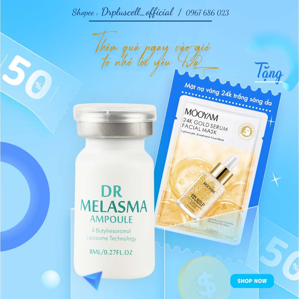 Tế bào gốc Dr melasma ampoule dr pluscell mới - Dr Cori ( loại bỏ nám, tàn nhang, trắng da )