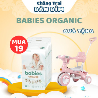  Tã Bỉm Babies Organic thương hiệu Việt đủ size NB,S,M,L,XL, đóng ngày/đêm, chống tràn, an toàn