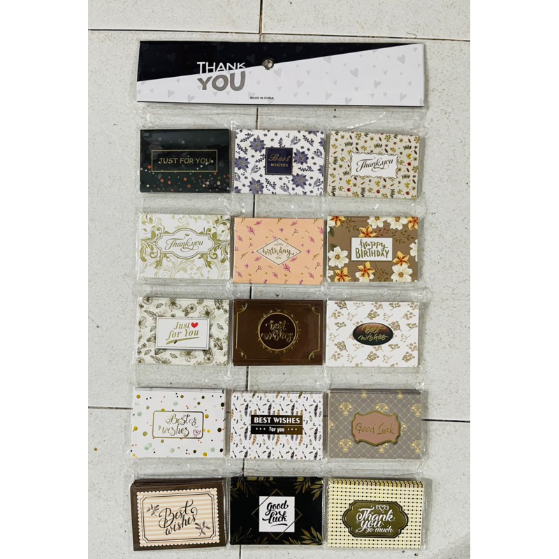 Vỉ Thiệp cảm ơn, chúc mừng sinh nhật .