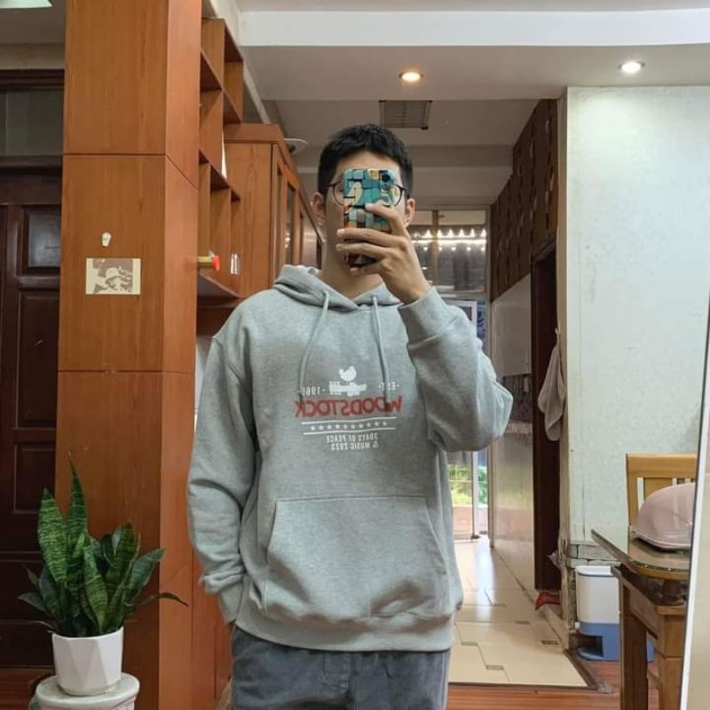Áo Hoodle Unisex xuất Hàn vnxk full tem, túi hãng