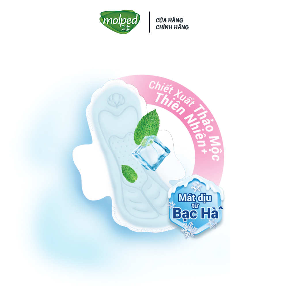 Băng vệ sinh MOLPED Bông Organic Tự nhiên mềm mại siêu thấm