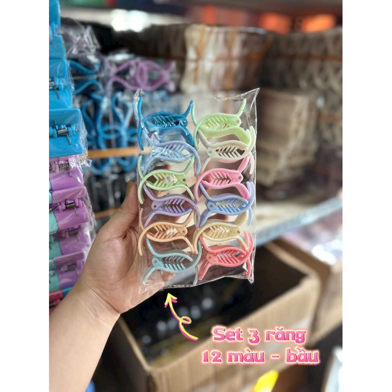 Kẹp tóc 3 răng 5 răng