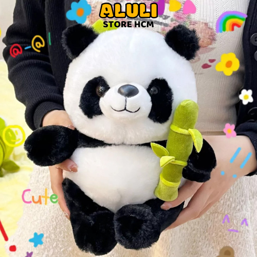 Gấu bông gấu trúc panda ôm tre dễ thương êm mịn ALULI