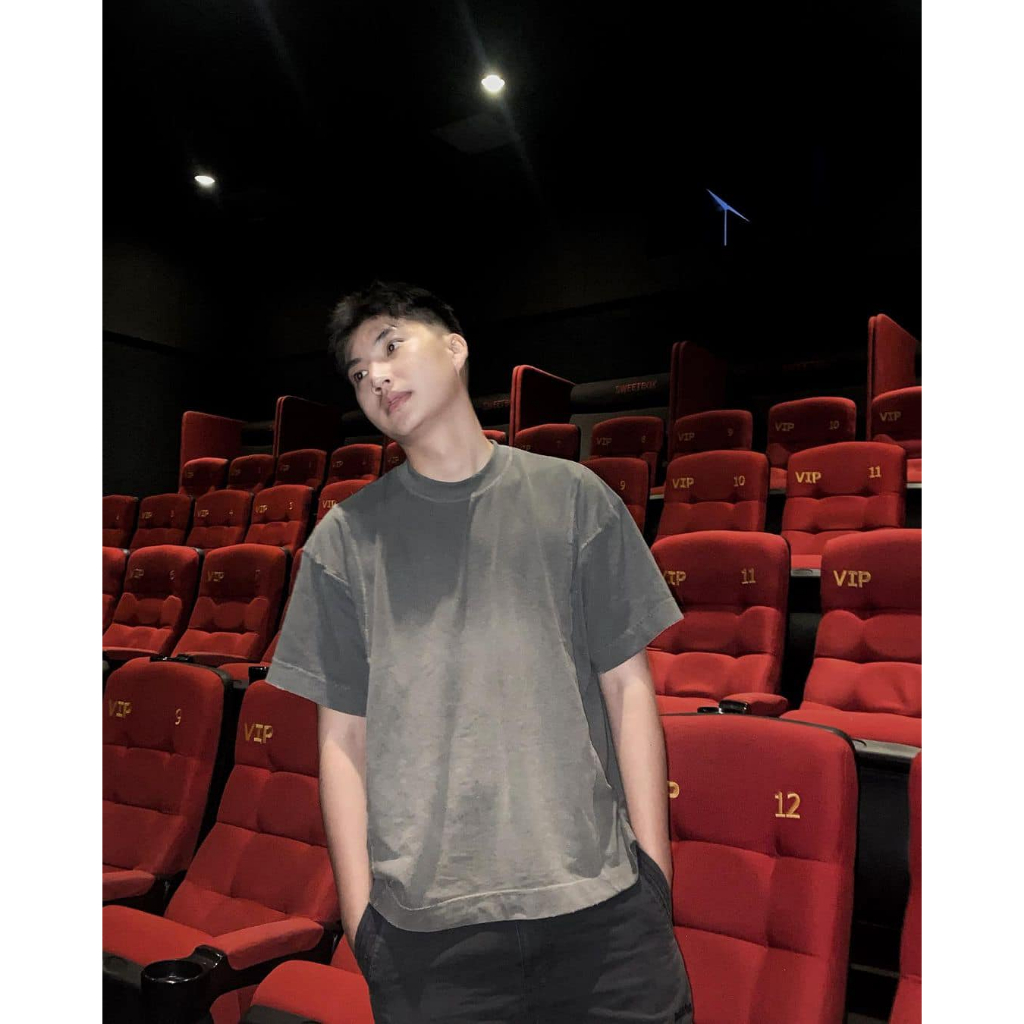 Áo Thun Nam Beuter Burn Charcoal Washed Boxy T-shirt