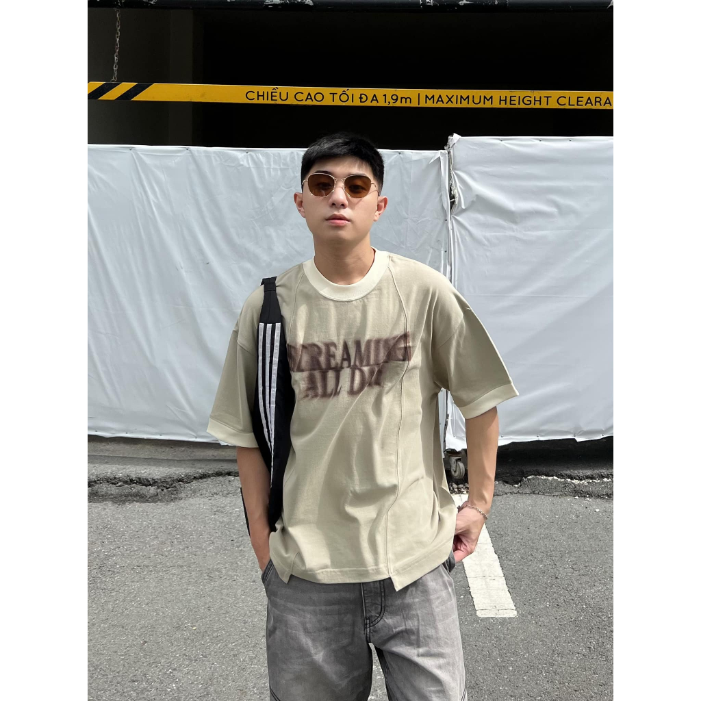 Áo Thun Nam Ngắn Tay Beuter Mayhem Camel Boxy T-shirt