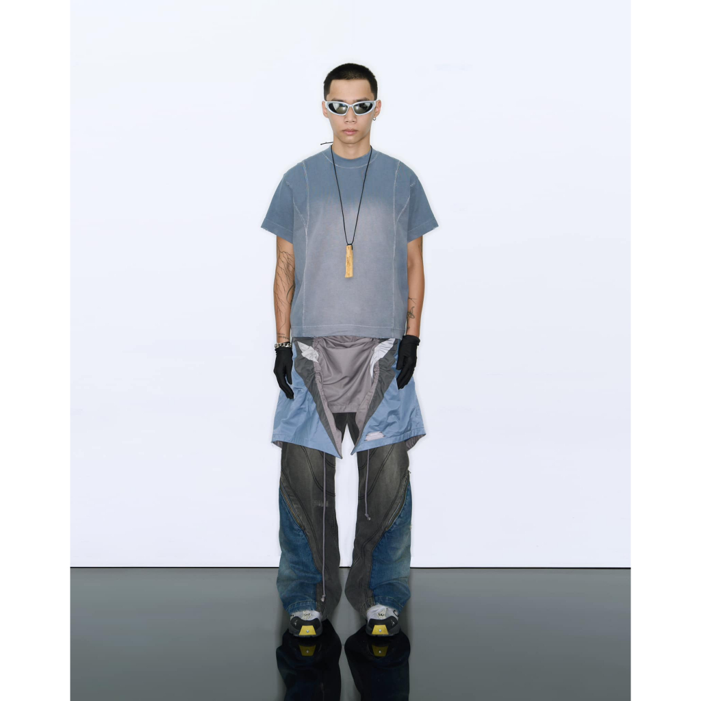 Áo Thun Nam Ngắn Tay Beuter Onyx Blue Washed Boxy T-shirt