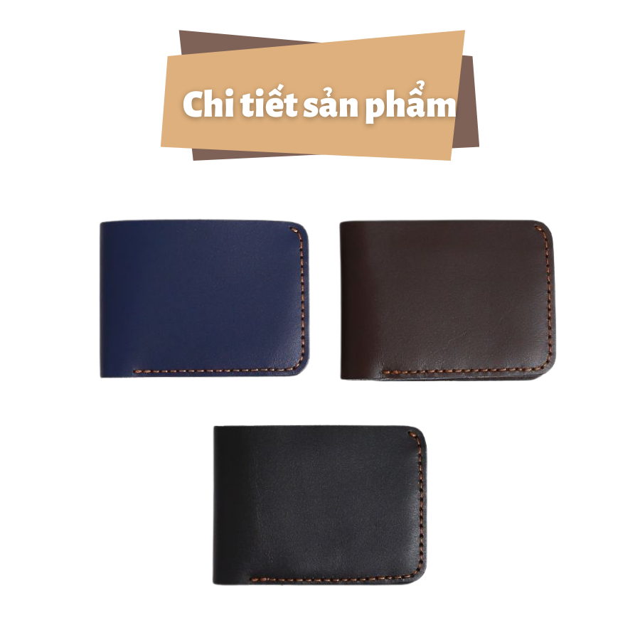 Ví Nam Đẹp Mini Phong Cách Thời Trang Đơn Giản Năng Động, Bóp Da Độ Bền Cao - CM25