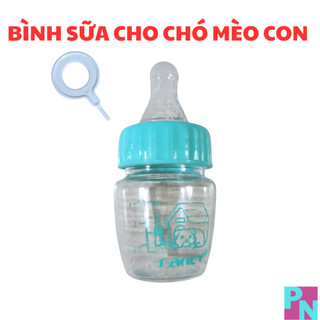 Bình sữa cho chó mèo con, bình mớm sữa cho chó mèo sơ sinh 60ml