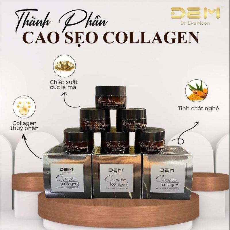 Kem Sẹo, Kem Sẹo Thâm, Rỗ Collagen Tươi Dr.EvaMoon