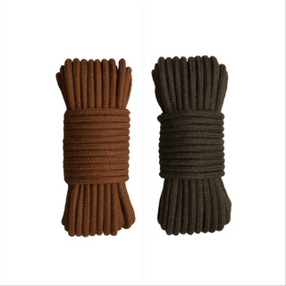 20 mét - Dây cotton tròn 4.8mm có lõi xuất khẩu đẹp, chắc chắn dùng làm macrame, căng lều, dây phơi