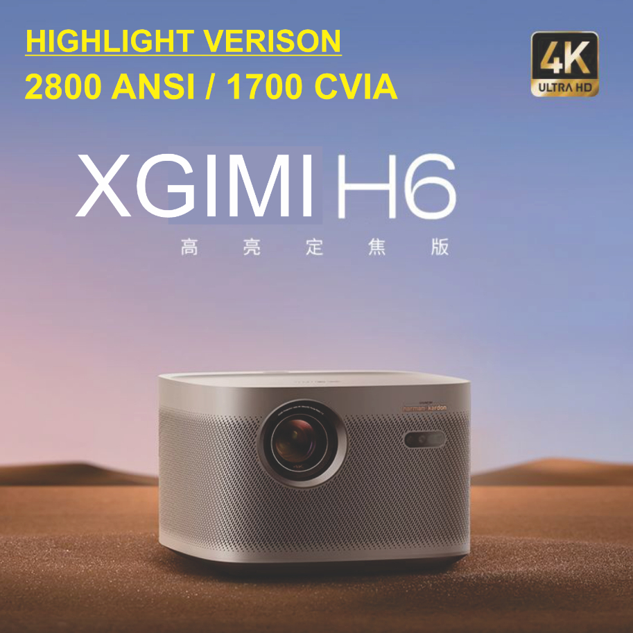 Máy chiếu cao cấp XGIMI H6 4K 2023 - Phân giải 4K - Phiên bản độ sáng cao 1700 CVIA /2800 ANSI - bảo hành 1 năm