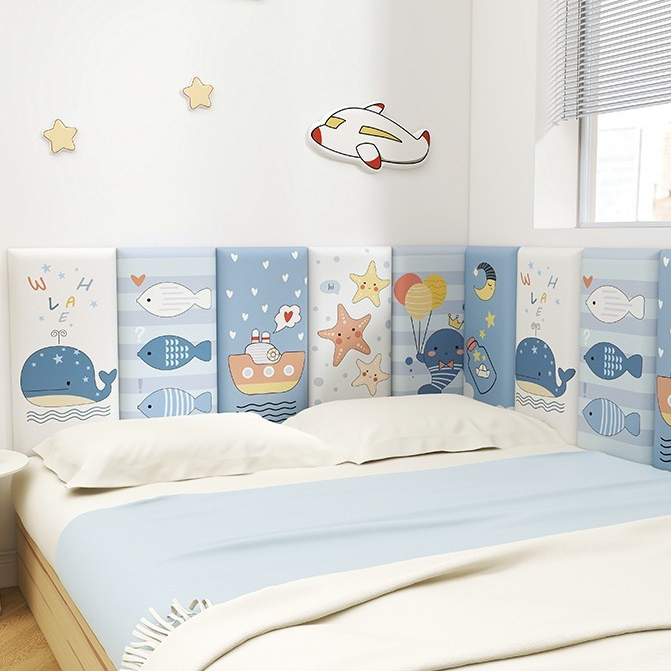 (SIZE LỚN 30x60CM - MẪU MỚI 2023) Tấm lót an toàn cho bé, họa tiết BIỂN VÀ VŨ TRỤ dễ thương
