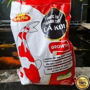 Cám cá koi king feed 5kg 42% đạm, siêu tăng trưởng, không váng dầu, body tròn đẹp