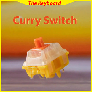 Gateron Curry Switch prelube. Switch bàn phím cơ giá rẻ.