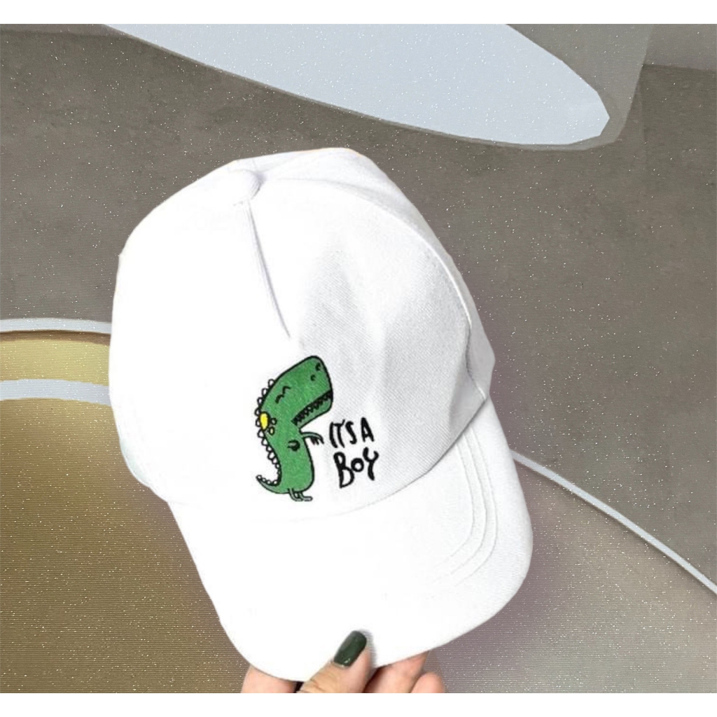 Nón kết mũ lưỡi trai cho bé trai thời trang trẻ em dễ thương họa tiết hình khủng long