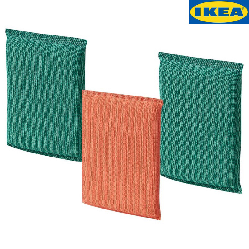 Sét 3 miếng cọ rửa đa năng PEPPRIG - HÀNG IKEA CHÍNH HÃNG