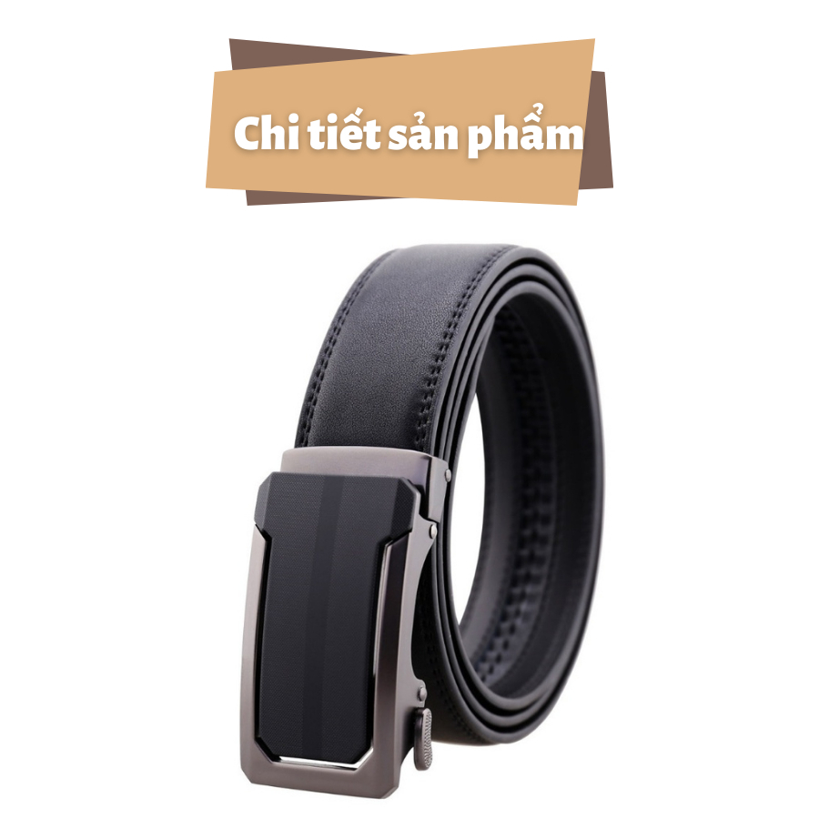 Thắt Lưng Nam Da Bò Thật Khóa Tự Động Cao Cấp Sang Trọng - TL22