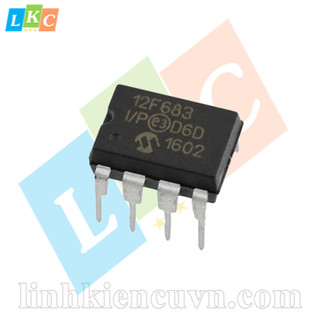 PIC12F683 I/P DIP8 chính hãng microchip (pic trắng)