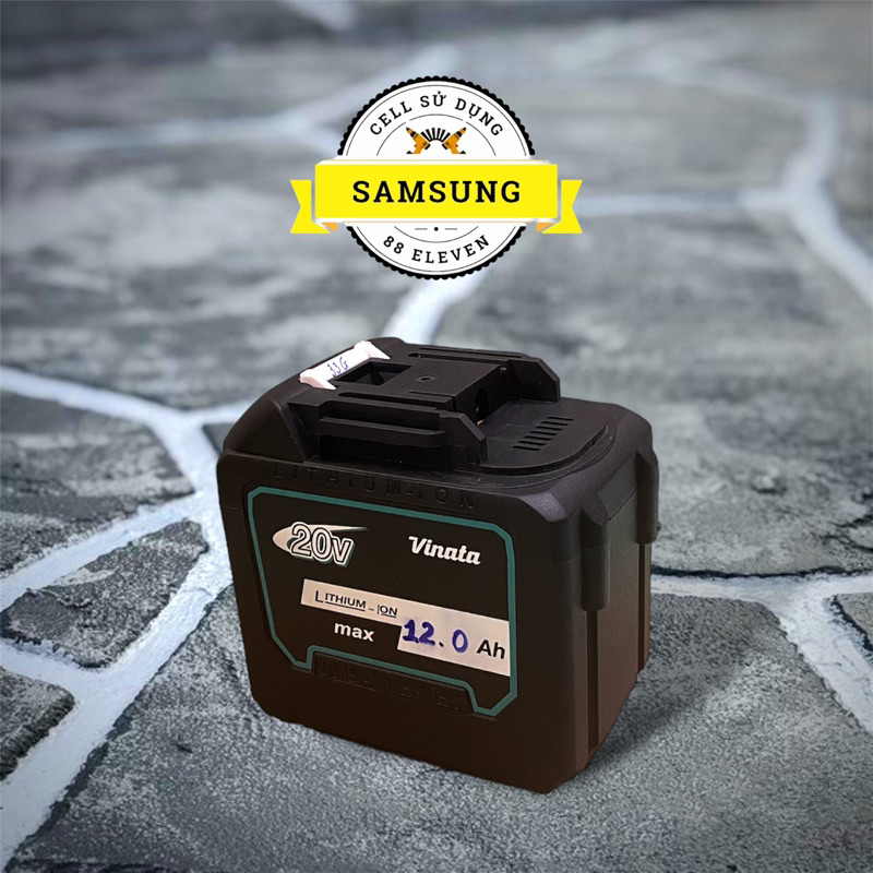 Pin Makita 20V 12.0Ah nhận sạc Adaptor