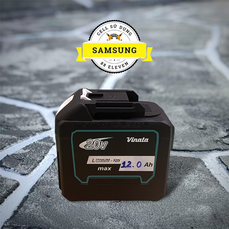 Pin Makita 20V 12.0Ah nhận sạc Adaptor