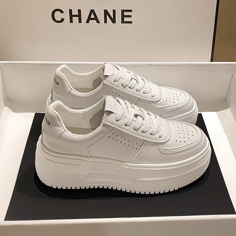 GiàyThể Thao Nữ Độn Đế 5cm mũi tròn dày dặn cao cấp phong cách Hàn Quốc TeeBao