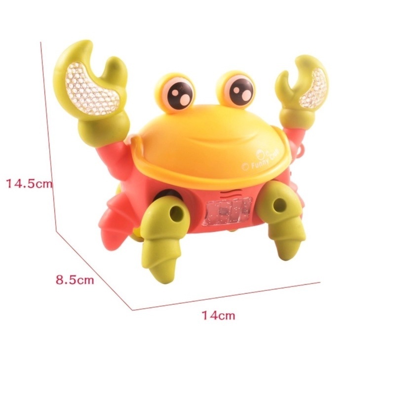 Đồ Chơi Con Cua Chạy Pin Có Nhạc Và Đèn Phát Sáng Cho Bé Cua Đồ Chơi Bò Ngang
