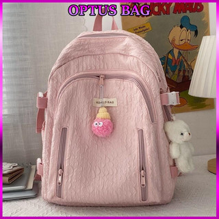 Balo, balo thời trang, balo nữ nam vải polyester dù mềm mịn_Hàng sẵn Optusbag