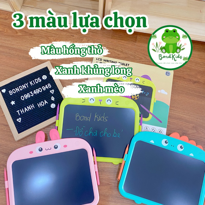 Bảng vẽ tự xoá cho bé thông minh chỉ một nút ấn, bảng từ tính tập viết, tập vẽ cho bé - BondKids