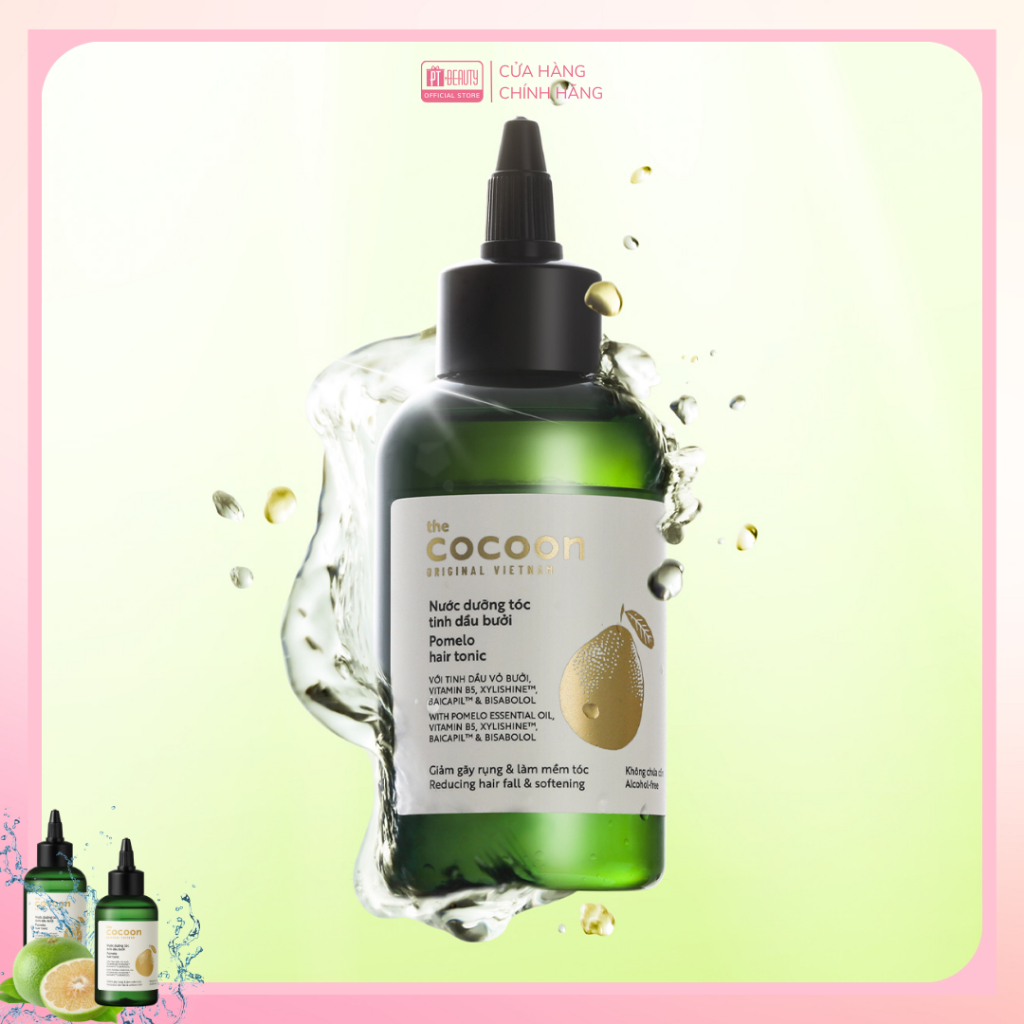 Nước dưỡng tóc tinh dầu bưởi Cocoon giúp giảm gãy rụng và làm mềm tóc 140ml