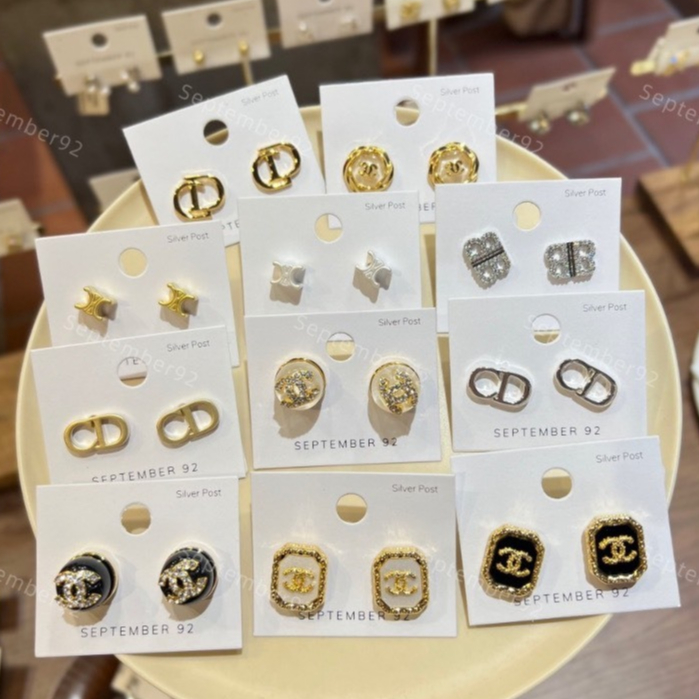 - Khuyên Tai Thương hiệu - Hợp Kim cao cấp mạ vàng 18k