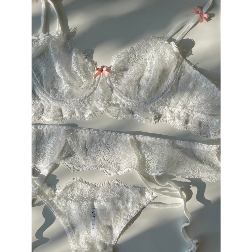 Emily set | Bộ Đồ Lót Ren Nữ Quyến Rũ Áo Bra Ren Có Gọng Không Lót Thiết Kế La Perbra
